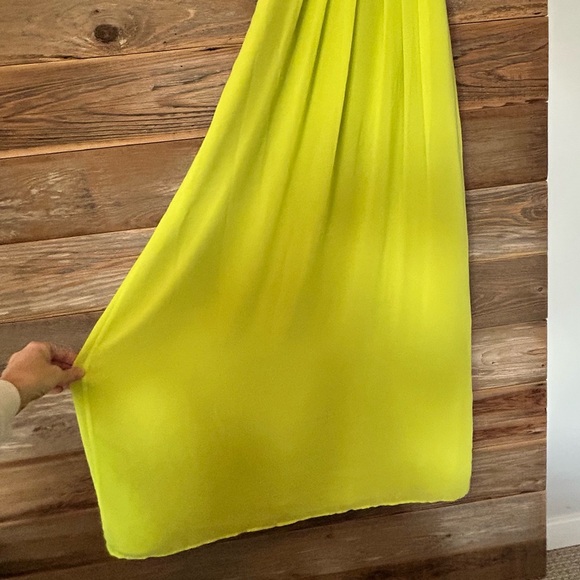 Ted Baker Vibrant Lime Green Maxi Dress, Size 1 - Picture 6 of 7